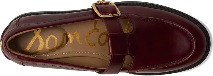 Sam Edelman Elaina Women's Flat Shoes French Burgundy : 7 M, Leather - Image 2