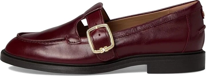 Sam Edelman Elaina Women's Flat Shoes French Burgundy : 7 M, Leather - Image 6