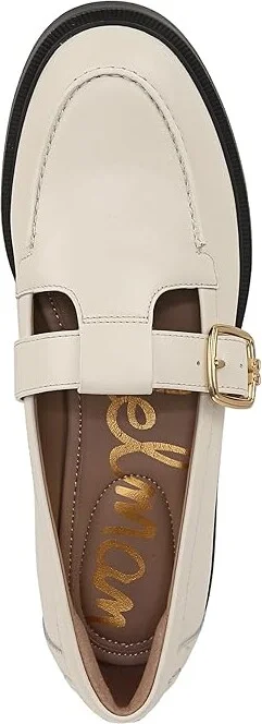 Sam Edelman Elaina Women's Flat Shoes Modern Ivory : 8.5 M, Leather - Image 2