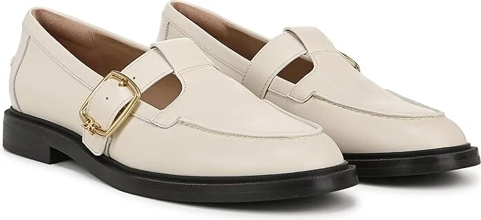 Sam Edelman Elaina Women's Flat Shoes Modern Ivory : 8.5 M, Leather