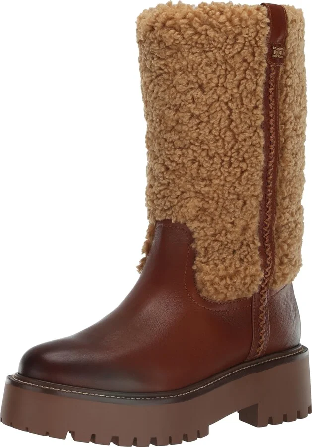 Sam Edelman Elfie Mid Calf Boot Acorn Brown/Ginger Bread 6.5 Medium