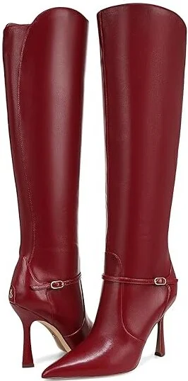 Sam Edelman Elia Women's Boots Cabernet Red : 8 M, Leather - Image 4