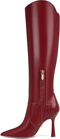 Sam Edelman Elia Women's Boots Cabernet Red : 8 M, Leather - Image 5