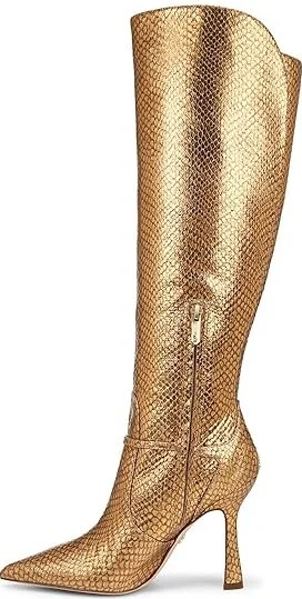 Sam Edelman Elia Women's Boots Medallion Gold Snake Wide Calf : 6 M, Leather - Image 5