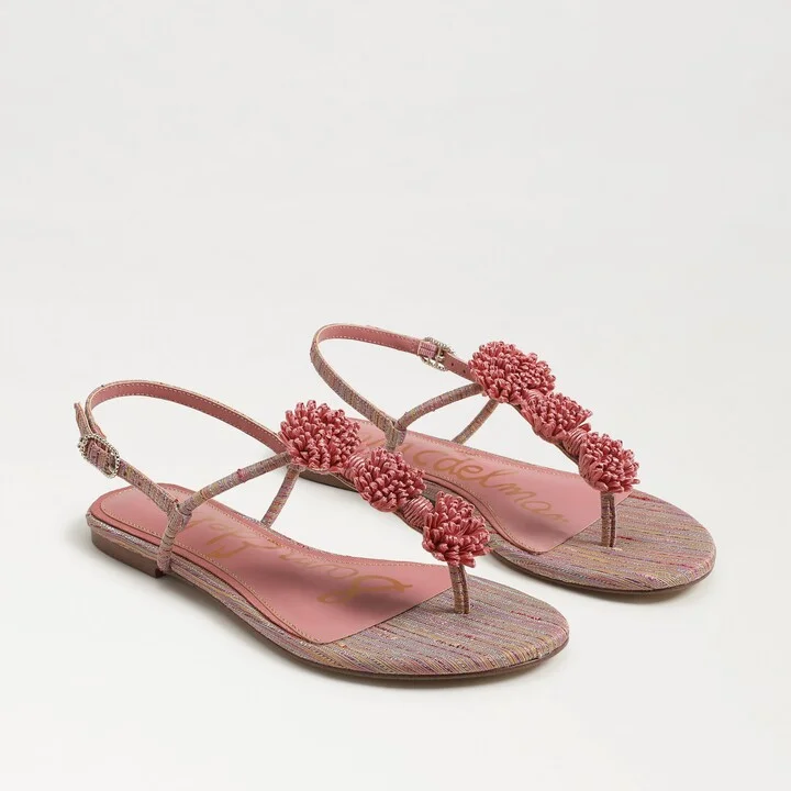 Sam Edelman Eliza Thong Sandal Pink Lily Stripe