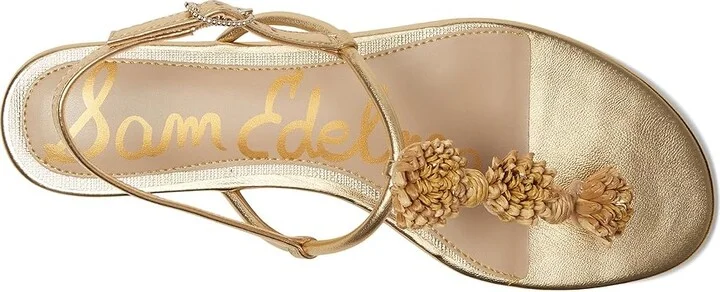 Sam Edelman Eliza Women's Sandals Amber Gold : 5.5 M, Synthetic - Image 2