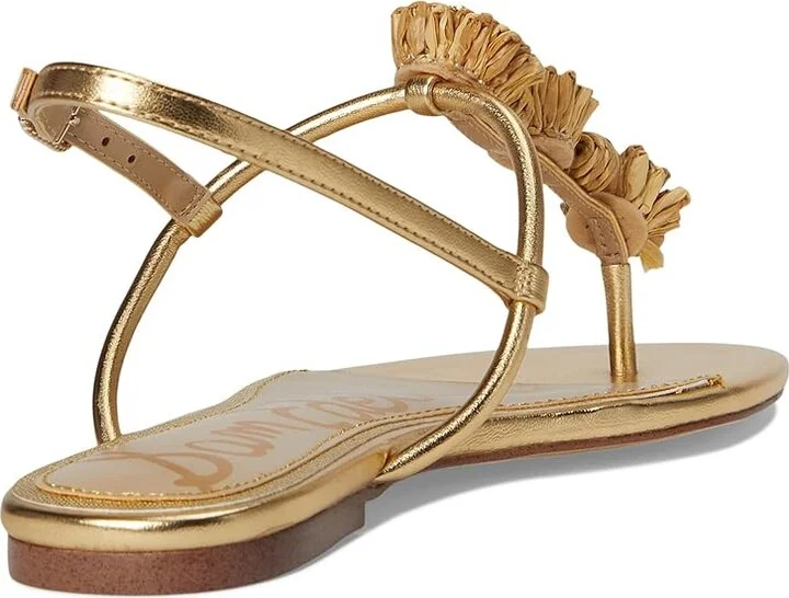 Sam Edelman Eliza Women's Sandals Amber Gold : 5.5 M, Synthetic - Image 4