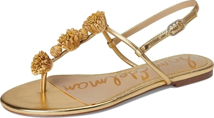 Sam Edelman Eliza Women's Sandals Amber Gold : 5.5 M, Synthetic - Image 5