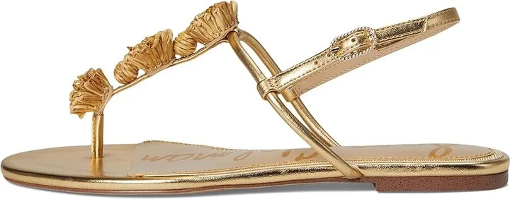 Sam Edelman Eliza Women's Sandals Amber Gold : 5.5 M, Synthetic - Image 6