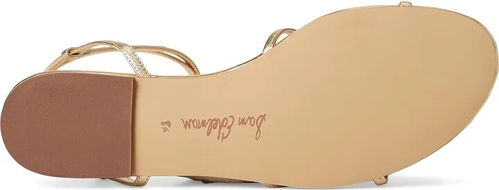 Sam Edelman Ellina Women's Sandals Amber Gold : 5 M, Leather/Rubber - Image 3