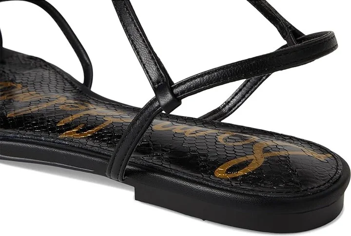 Sam Edelman Ellina Women's Sandals Black Leather : 8 M, Leather/Rubber - Image 7