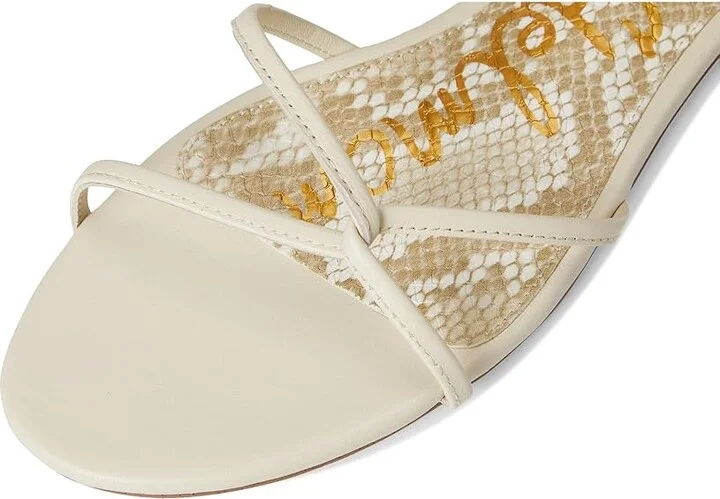 Sam Edelman Ellina Women's Sandals Bright White Leather : 9.5 M, Leather/Rubber - Image 2