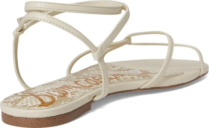 Sam Edelman Ellina Women's Sandals Bright White Leather : 9.5 M, Leather/Rubber - Image 4