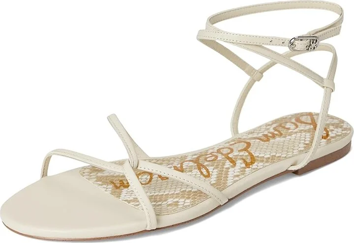Sam Edelman Ellina Women's Sandals Bright White Leather : 9.5 M, Leather/Rubber - Image 5