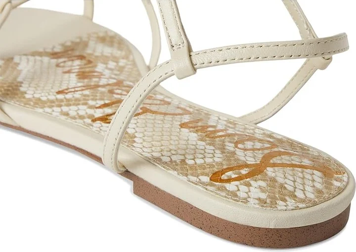 Sam Edelman Ellina Women's Sandals Bright White Leather : 9.5 M, Leather/Rubber - Image 7
