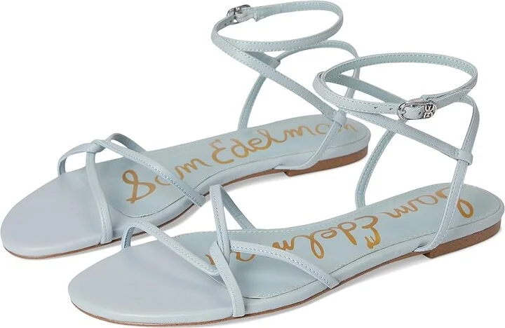 Sam Edelman Ellina Women's Sandals Cape Blue : 8 M, Leather/Rubber