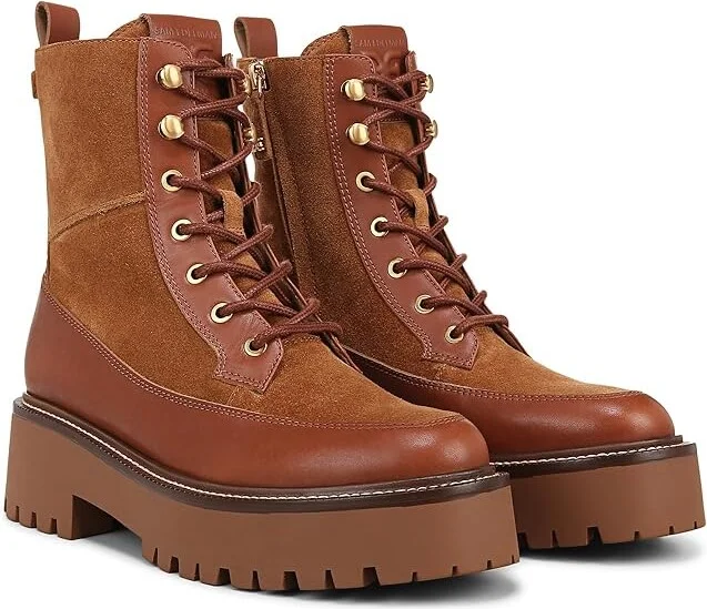 Sam Edelman Elliot Women's Boots Frontier Brown/Rich Cognac : 10.5 M, Leather/Rubber