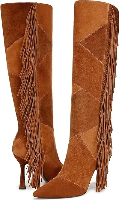 Sam Edelman Ellis Women's Boots Frontier Brown/Harvest Brown Wide Calf : 8.5 M