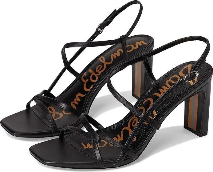 Sam Edelman Emmie Women's Sandals Black Leather : 6.5 M, Leather/Rubber