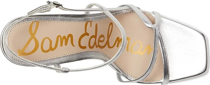 Sam Edelman Emmie Women's Sandals Soft Silver : 10.5 M, Leather/Rubber - Image 2