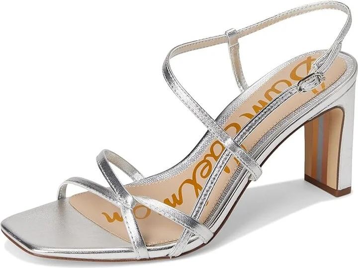 Sam Edelman Emmie Women's Sandals Soft Silver : 10.5 M, Leather/Rubber - Image 5