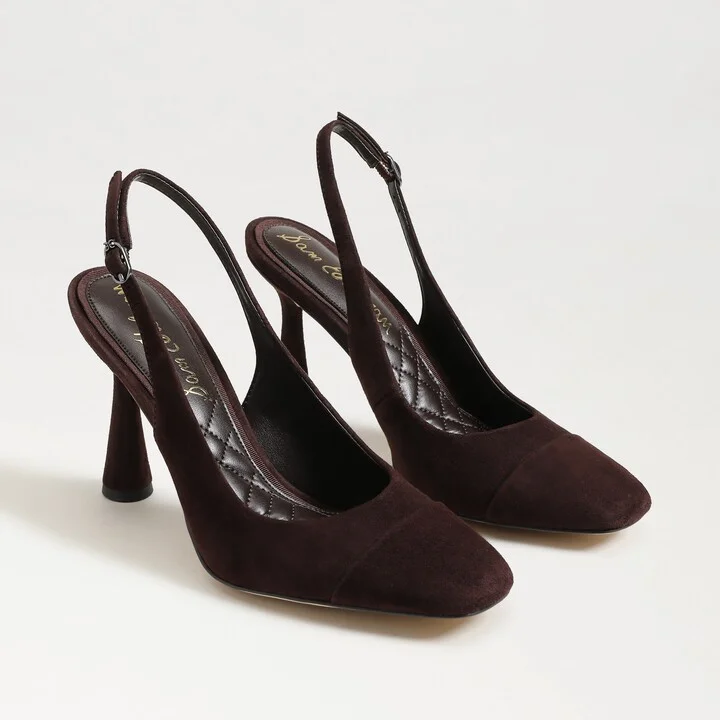 Sam Edelman Essa Slingback Pump Café Noir Suede