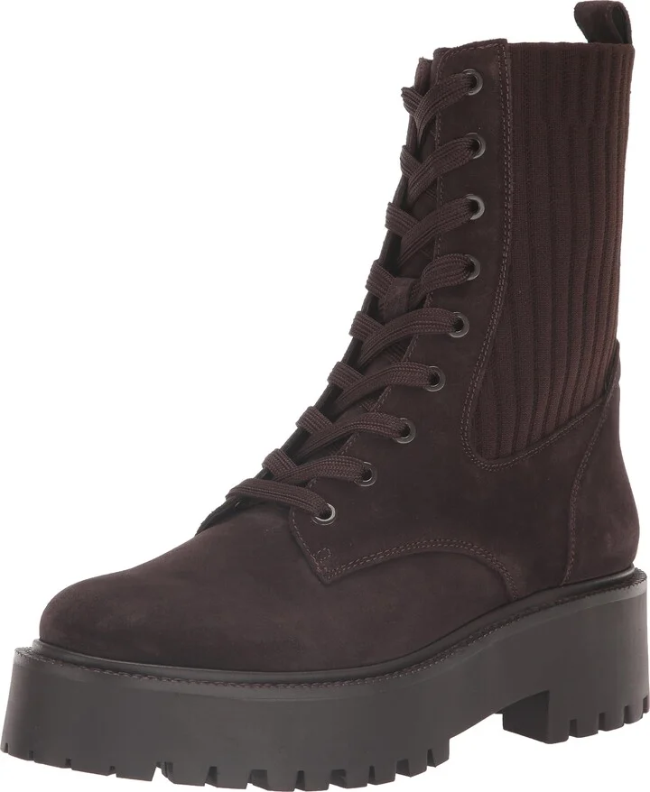 Sam Edelman Evina Combat Boot Chocolate Brown 10 Medium