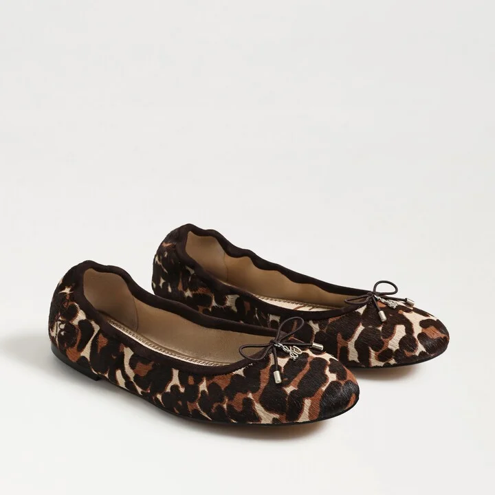 Sam Edelman Felicia Ballet Flat Leopard Brahma Hair Leather