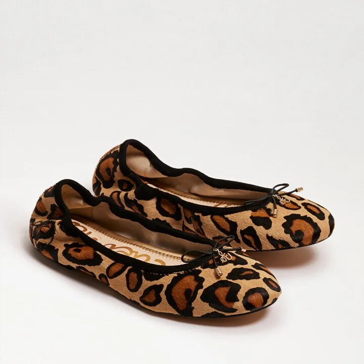 Sam Edelman Felicia Ballet Flat New Tan Leopard