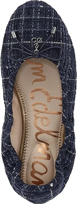 Sam Edelman Felicia Women's Flat Shoes Atlantic Blue Tweed : 8 M, Leather - Image 2