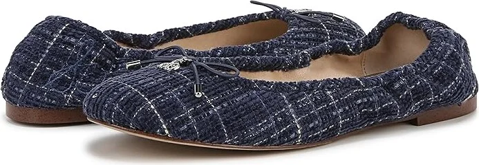Sam Edelman Felicia Women's Flat Shoes Atlantic Blue Tweed : 8 M, Leather - Image 4