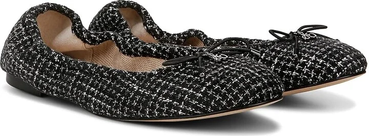 Sam Edelman Felicia Women's Flat Shoes Black Boucle : 8 M, Leather