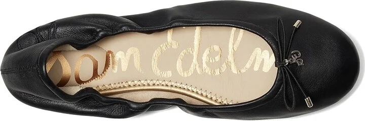 Sam Edelman Felicia Women's Flat Shoes Black Leather : 6 W - Image 2