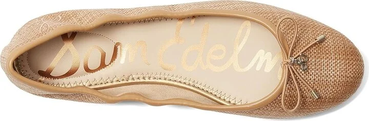 Sam Edelman Felicia Women's Flat Shoes Buff Tan : 7 M, Leather - Image 2