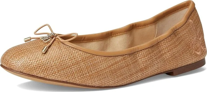 Sam Edelman Felicia Women's Flat Shoes Buff Tan : 7 M, Leather - Image 5