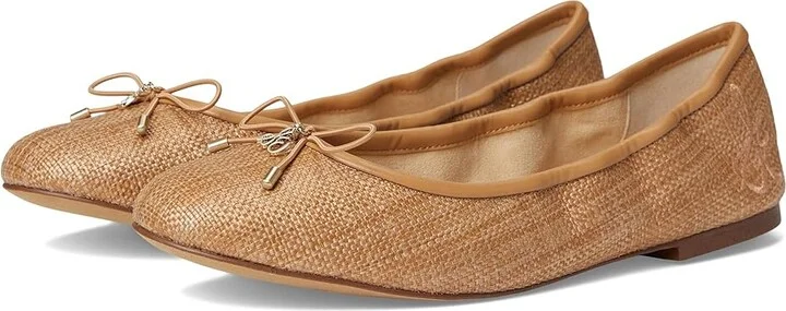 Sam Edelman Felicia Women's Flat Shoes Buff Tan : 7 M, Leather