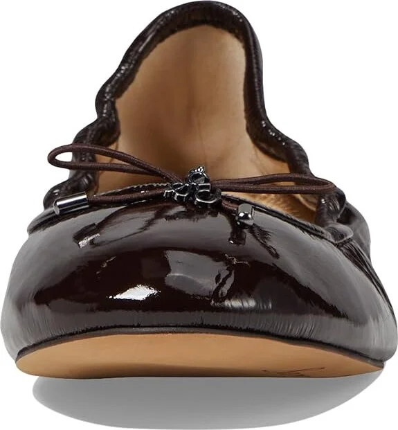 Sam Edelman Felicia Women's Flat Shoes Cafe Noir : 6 W, Leather - Image 2