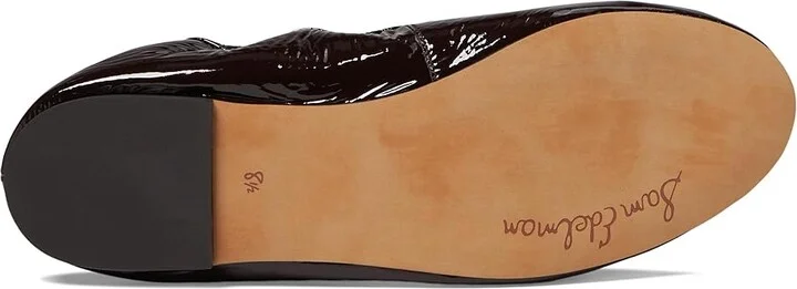 Sam Edelman Felicia Women's Flat Shoes Cafe Noir : 6 W, Leather - Image 3