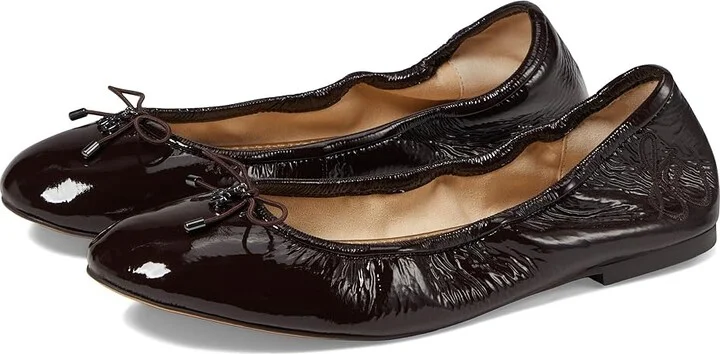 Sam Edelman Felicia Women's Flat Shoes Cafe Noir : 6 W, Leather