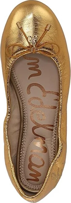 Sam Edelman Felicia Women's Flat Shoes Medallion Gold : 6.5 W, Leather - Image 2