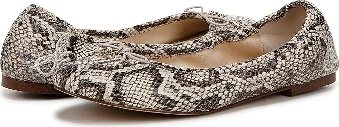Sam Edelman Felicia Women's Flat Shoes Roccia Python : 7.5 W, Leather - Image 4