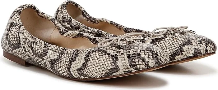 Sam Edelman Felicia Women's Flat Shoes Roccia Python : 7.5 W, Leather