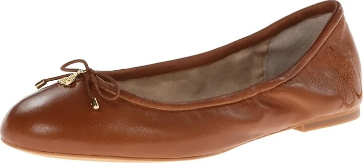 Sam Edelman Felicia Women's Flat Shoes Saddle : 5.5 M, Leather - Image 2