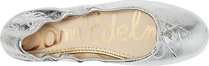 Sam Edelman Felicia Women's Flat Shoes Soft Silver 1 : 8 M, Leather - Image 2