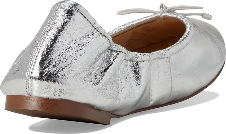 Sam Edelman Felicia Women's Flat Shoes Soft Silver 1 : 8 M, Leather - Image 4