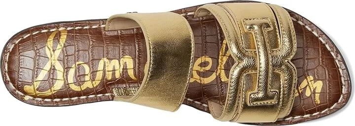 Sam Edelman Gabi Women's Sandals Amber Gold : 7 M, Leather/Rubber - Image 2