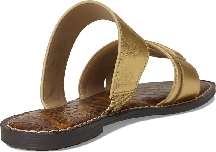 Sam Edelman Gabi Women's Sandals Amber Gold : 7 M, Leather/Rubber - Image 4