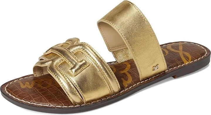 Sam Edelman Gabi Women's Sandals Amber Gold : 7 M, Leather/Rubber - Image 5