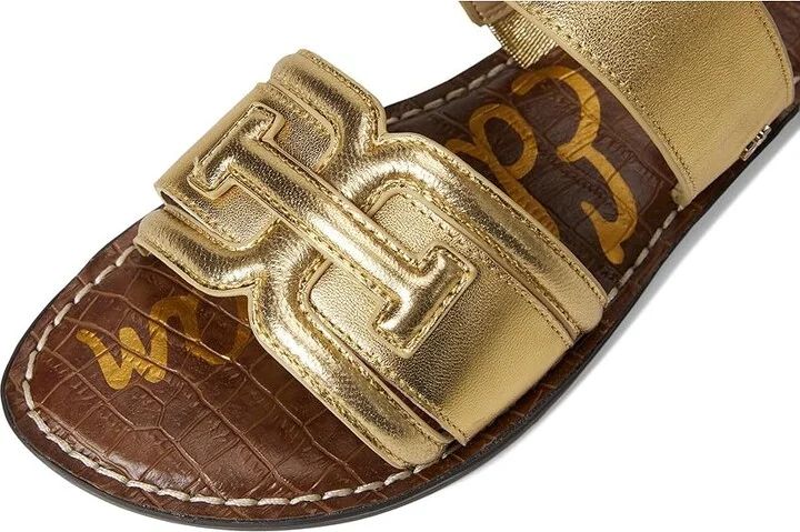 Sam Edelman Gabi Women's Sandals Amber Gold : 7 M, Leather/Rubber - Image 7