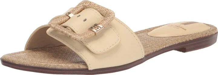 Sam Edelman Gaige Flat Sandal Bleached Wheat 6.5 Medium